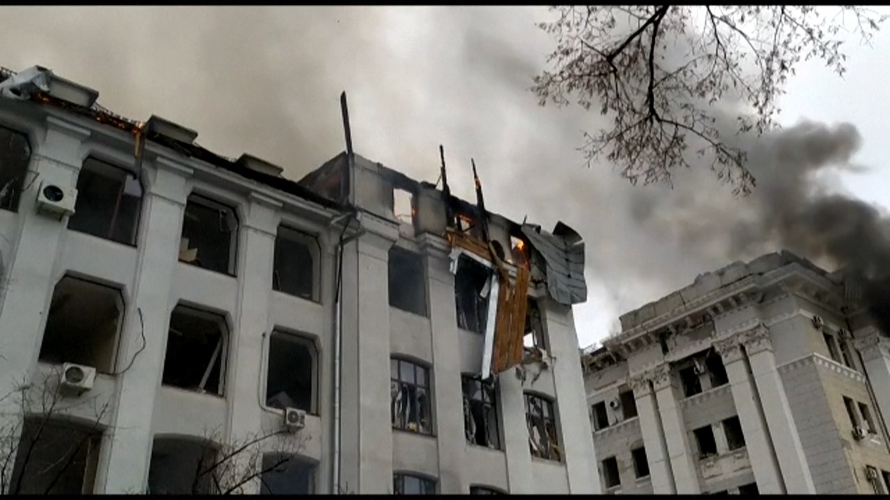 Bilder der Zerstörung: Tag sieben der russischen Invasion