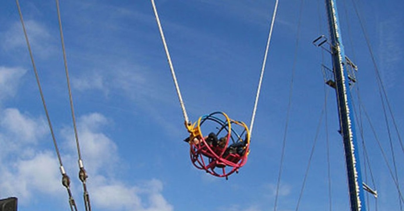 Horrifying moment a girl's rollercoaster harness breaks mid-ride