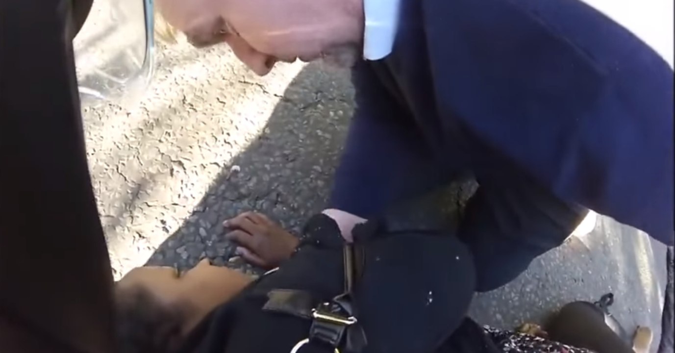 Motorcyclist Heroically Saves Woman From Suicide Attempt