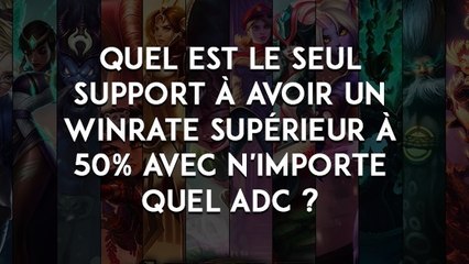 League of Legends : quel est le seul support à avoir un winrate supérieur à 50% avec n'importe quel ADC ?