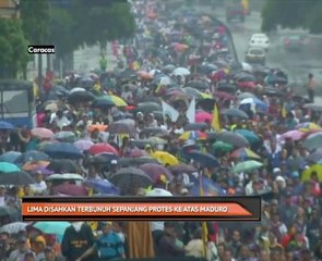 Lima disahkan terbunuh sepanjang protes ke atas Maduro