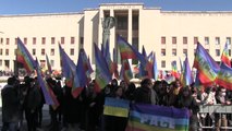 Ucraina, manifestazione degli universitari a Roma: 