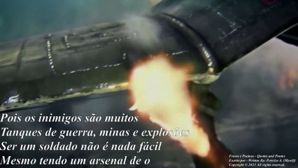 Numa grande guerra, existem heróis, ser um soldado não é fácil [Poesia] [Remake] [Frases e Poemas]