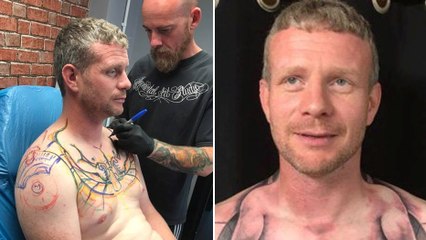 This Lorry Driver Has Gone Viral Thanks To His Bizarre New Tattoo