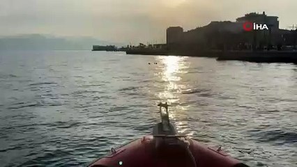 Sahil Güvenlik denize düşen yaşlı kadını böyle kurtardı