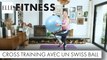 Exercices de Cross Training avec un Swiss ball┃ELLE Fitness
