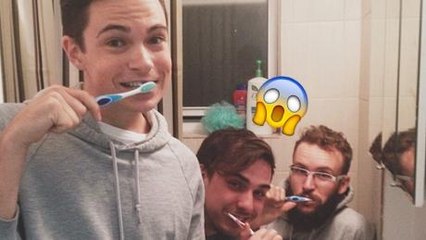 These Three Lads 'Forgot' About One Very Embarrassing Object In Their Selfie...