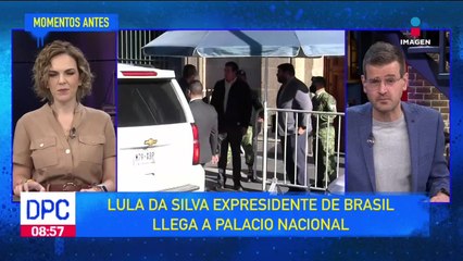 Expresidente de Brasil llega a Palacio Nacional en la CDMX