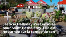 Laeticia Hallyday : de retour à Saint-Barth, son cadeau à Johnny