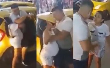 This pregnant woman caught her husband partying with his lover - and it did not end well