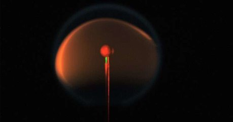 This incredible footage of a flame in space is astounding the internet