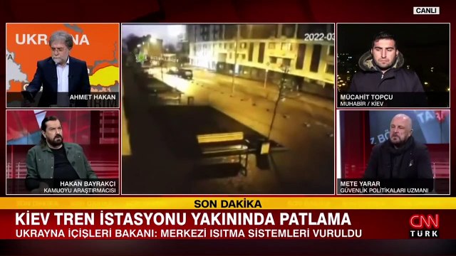 Ukrayna'da, Kiev tren istasyonu yakınında merkezi ısıtma sistemleri vuruldu