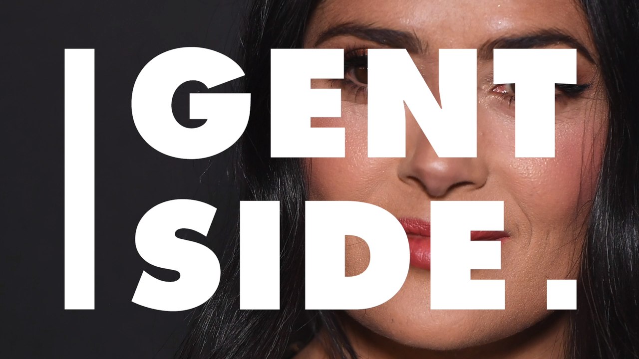 Salma Hayek Shows Off Curves In Skintight Swimsuit