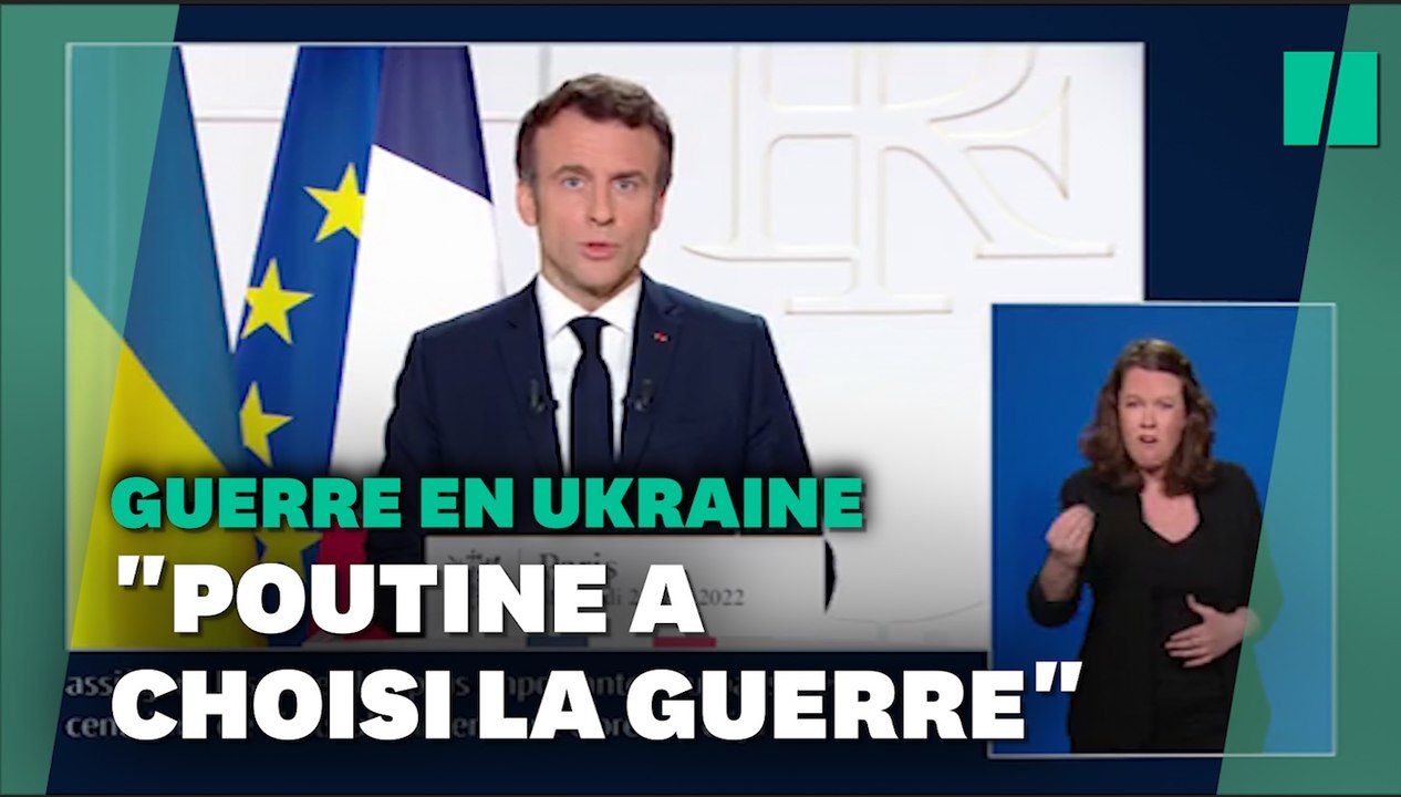 Allocution d'Emmanuel Macron sur l'Ukraine, 2 mars 2022