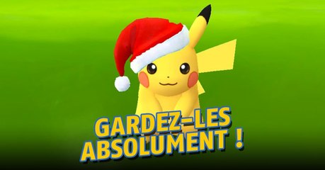 Pokémon Go : voici pourquoi il faut absolument garder vos Pikachu de Noël !