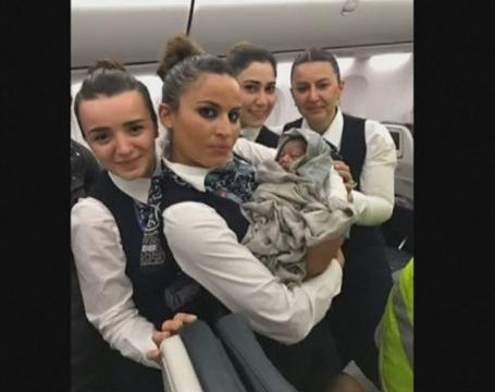 Woman gives birth on Turkish airlines flight