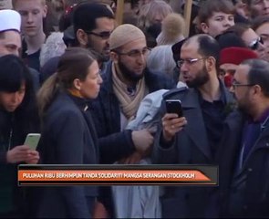 Puluhan ribu berhimpun tanda solidariti mangsa serangan Stockholm