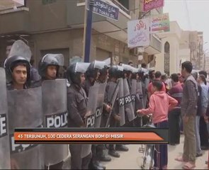 43 terbunuh, 100 cedera serangan bom di Mesir