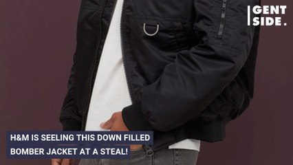 This Down Bomber Jacket From H&M Is Perfect For Staying Warm In Style