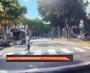 Wanita maut dirempuh motosikal