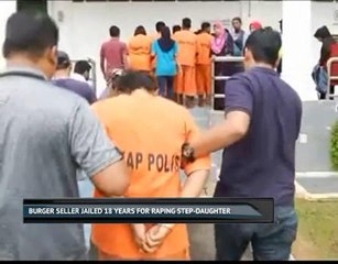 Burger seller jailed 18 years for raping step-daughter
