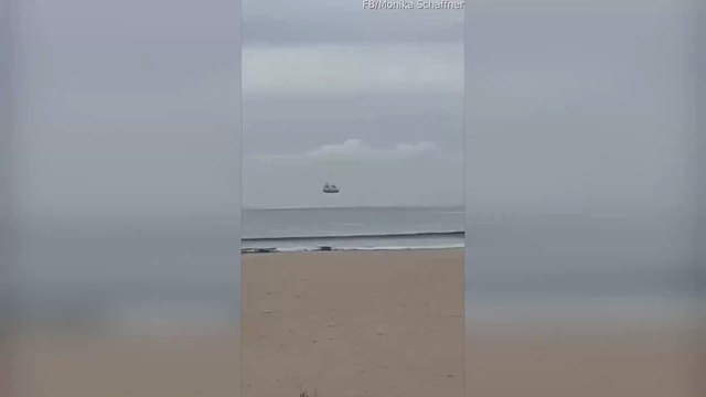 This Incredible Optical Illusion Shows a Cruise Ship Floating in the Air