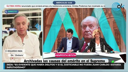 Inda: "Es evidente que había delitos y si el justiciable no fuera Juan Carlos I estaría imputadísimo"