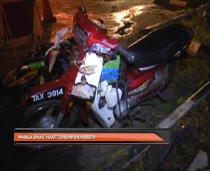 Warga emas maut dirempuh kereta