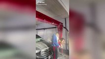 These Two Girls Went Viral After Walking Through a Car Wash