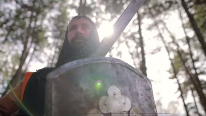 Armed police were called to stop a ‘knight’ strolling in the park – sword in hand