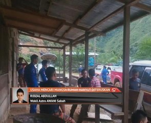 Usaha mencari mangsa rumah hanyut di Keningau diteruskan