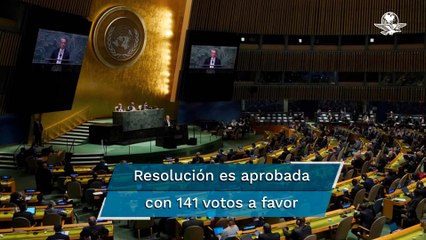 ONU aprueba resolución que exige a Rusia parar la guerra en Ucrania