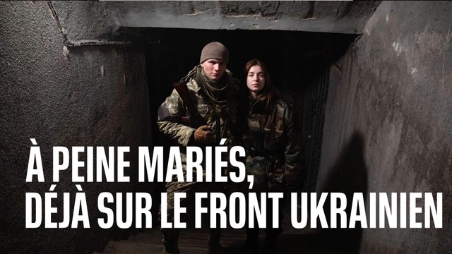 Ces Ukrainiens ont avancé leur mariage de 3 mois pour partir combattre unis sur le front