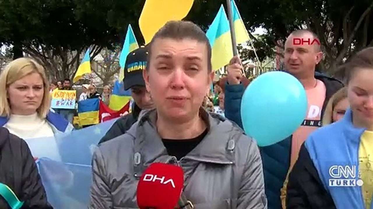 Kemer'de "Rusya" protestosu