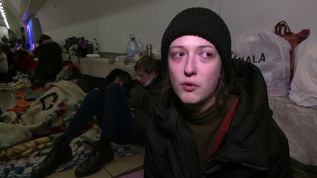 'I hope this violence, cruelty end soon', young woman, choking back tears, says after 6 days in shelter