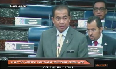 Larang teksi motosikal: Mahu bandar lebih nyaman, canggih - Aziz