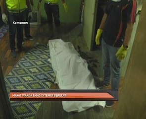 Mayat warga emas ditemui berulat
