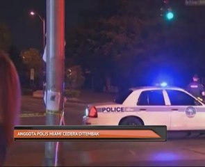 Anggota polis Miami cedera ditembak