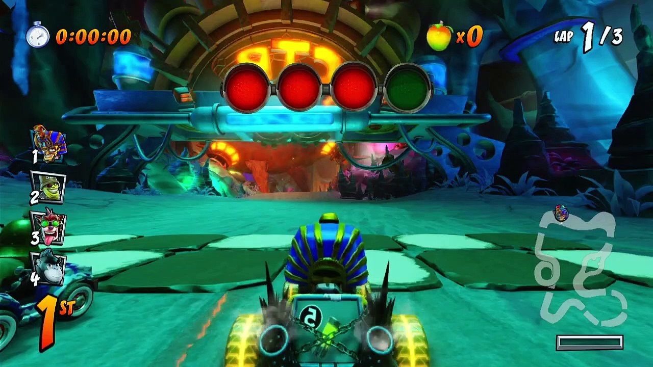 Deep Sea Driving Mirror Mode Nintendo Switch Gameplay - Crash Team Racing Nitro-Fueled