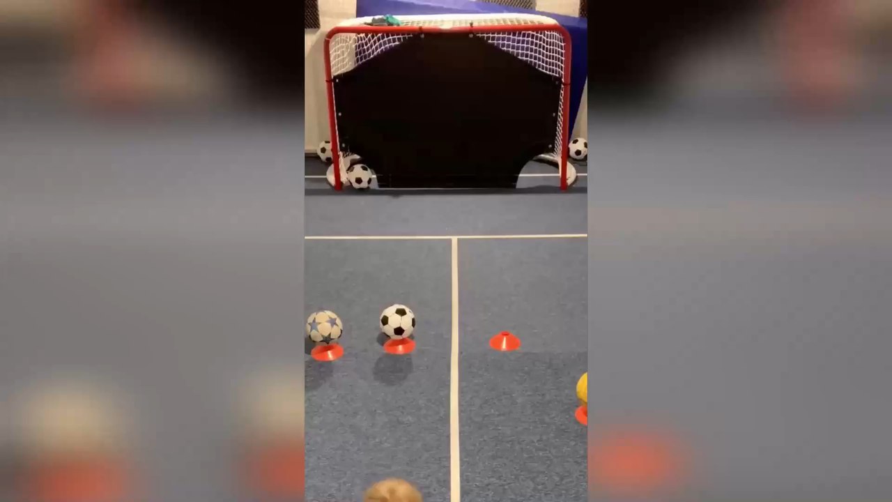 This baby's football skills are absolutely nuts!