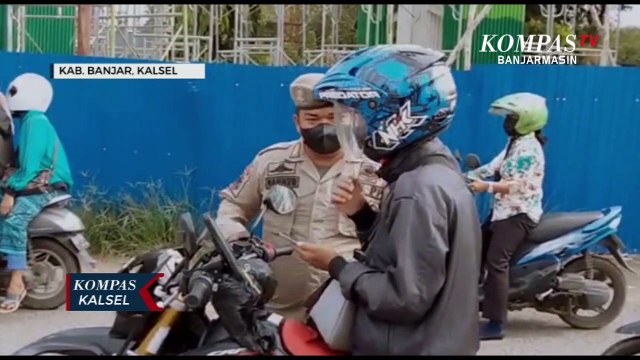 Razia Vaksin Polres Banjar, Warga yang Terjaring Langsung Disuntik Vaksin Ditempat