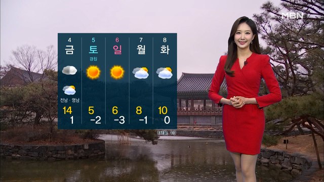 [굿모닝MBN 날씨]큰 일교차 주의…서쪽 미세먼지 '나쁨'