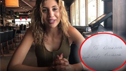 An elderly couple left this waitress an outstanding tip