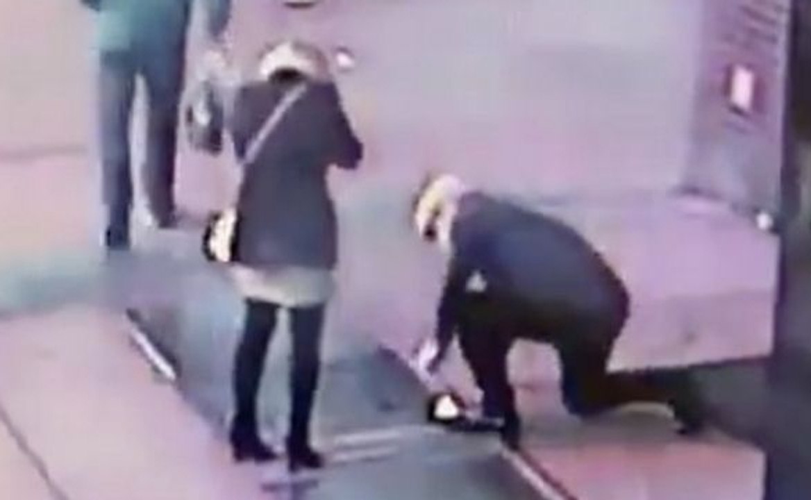 This couple drops the ring down the drain during a nightmare proposal