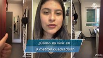 Tiktoker muestra su mini depa de 9 metros cuadrados en Francia
