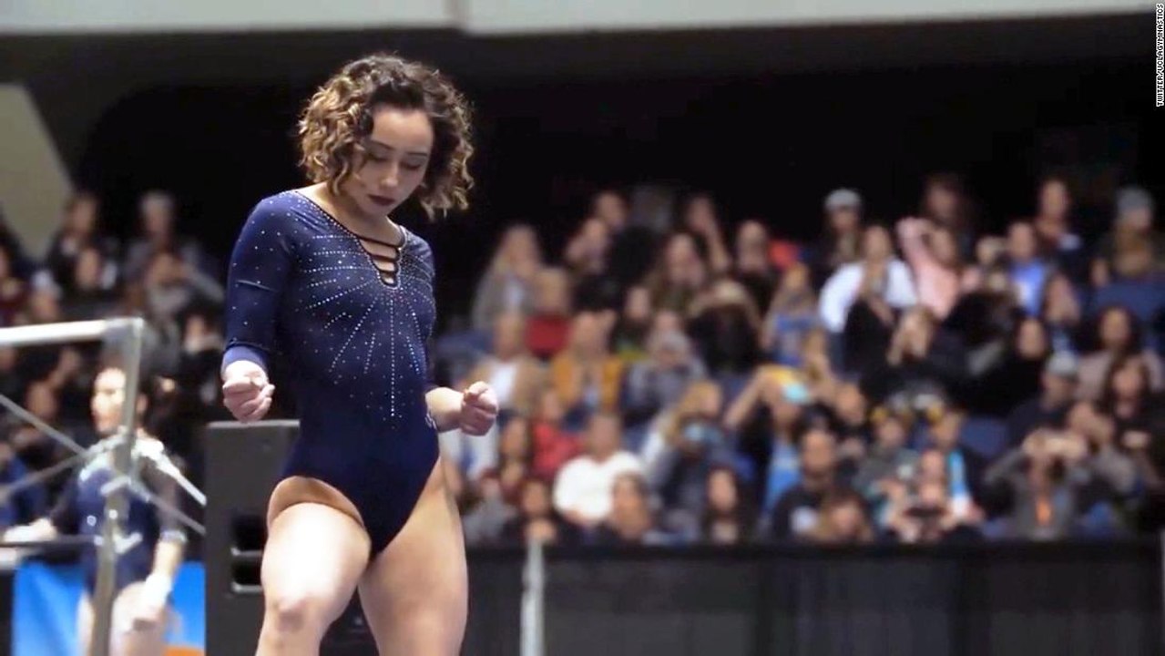 This gymnast went viral after performing a jaw-dropping 'perfect 10' routine