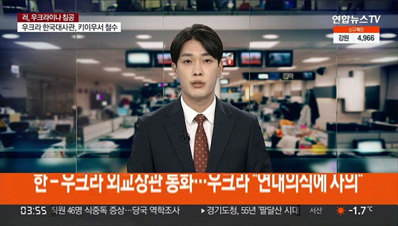 한-우크라 외교장관 통화…우크라 "연대의식에 사의"