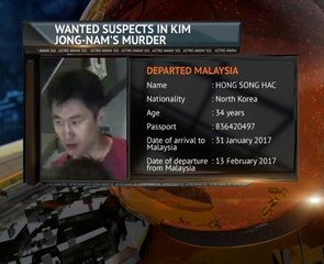 Wanted suspects in Kim Jong-Nam's murder