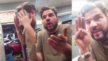 After finding out he'll be having triplets this man has the most hilarious reaction