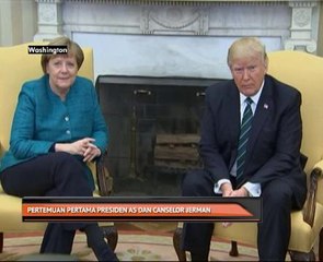 Pertemuan pertama Presiden AS dan Canselor Jerman